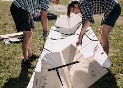 onak canoes belgium kickstarter plastic foldable canoe
